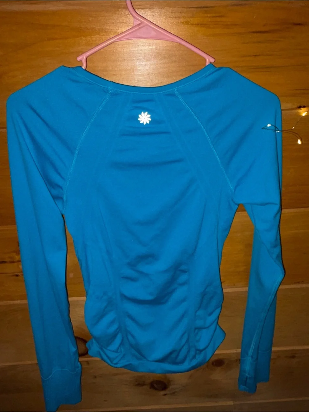 lululemon athletica Long Sleeve Tee in Bright Teal Blue